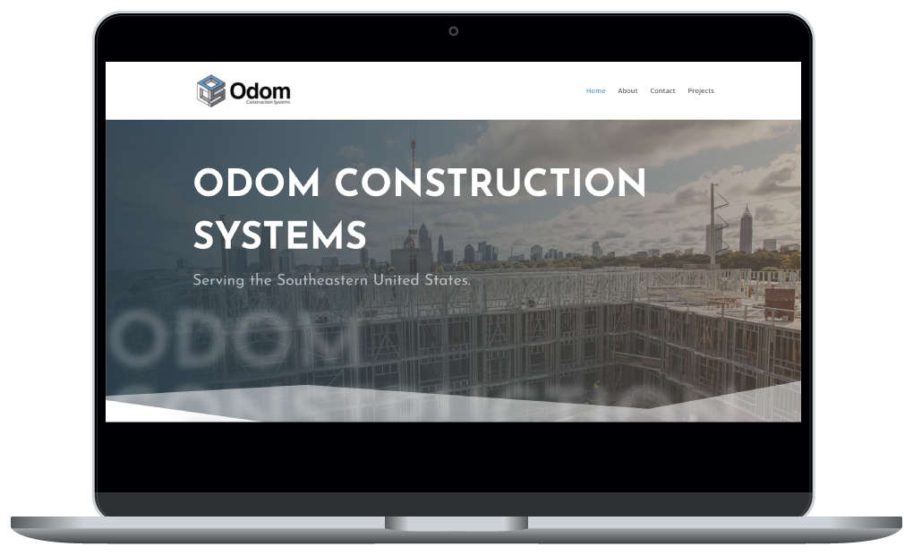 Odom Construction website Wild Heart Design