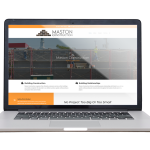 Maston Construction website mockup