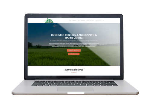 His Ground website mockup