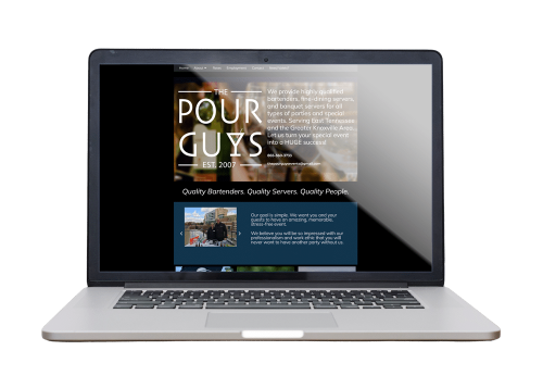 The Pour Guys WordPress website mockup